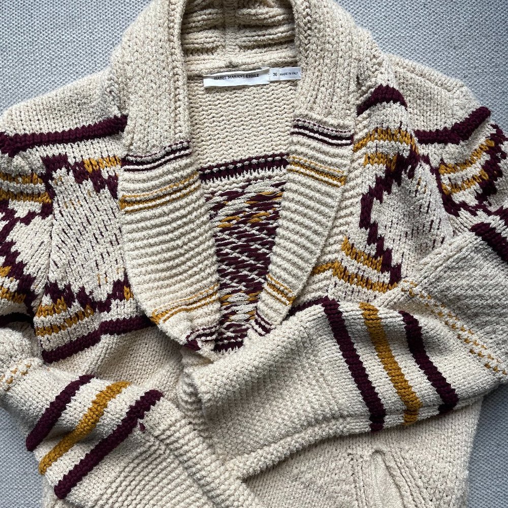 Isabel Marant Etoile Kiliann Cardigan Sweater sz 36